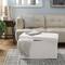 Simplify Faux Leather Double Folding Storage Ottoman